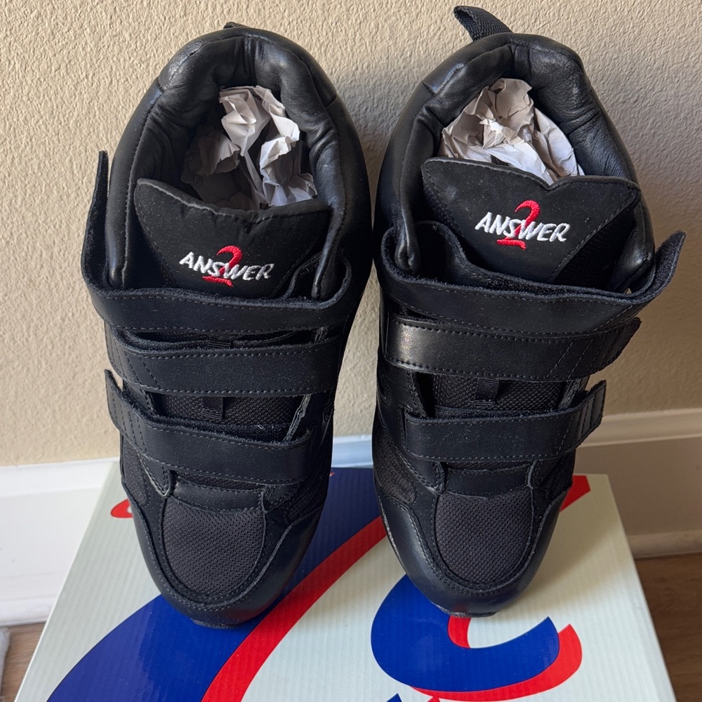 Answer 2 New Men’s Black High Top Sneakers - Picture 6 of 8